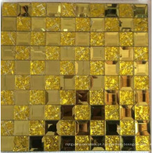 Mosaico de espelho de diamante de azulejo de mosaico de ouro (HD069)
